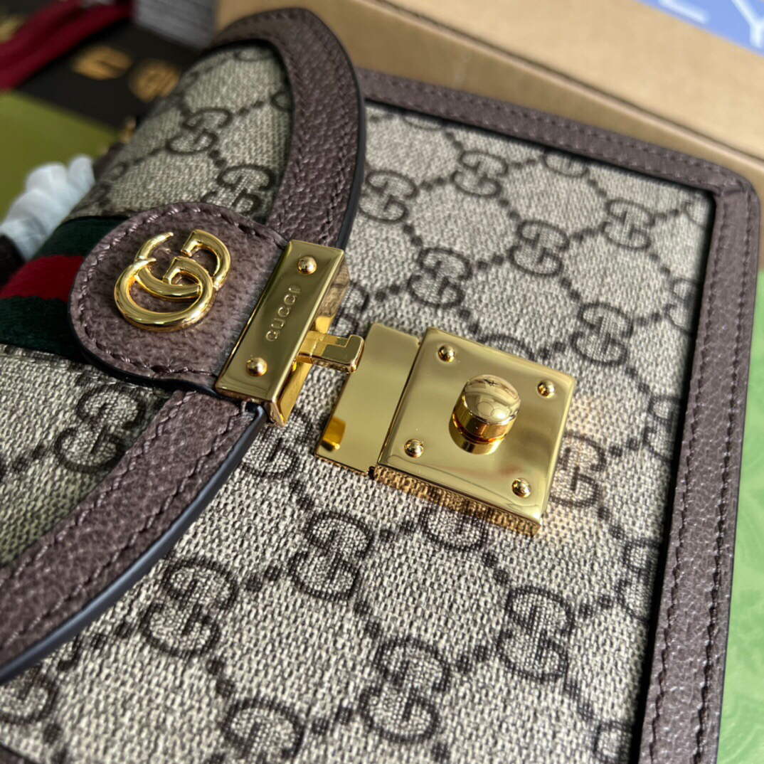 Gucci 696180 Ophidia GG Mini Shoulder Bag Brown