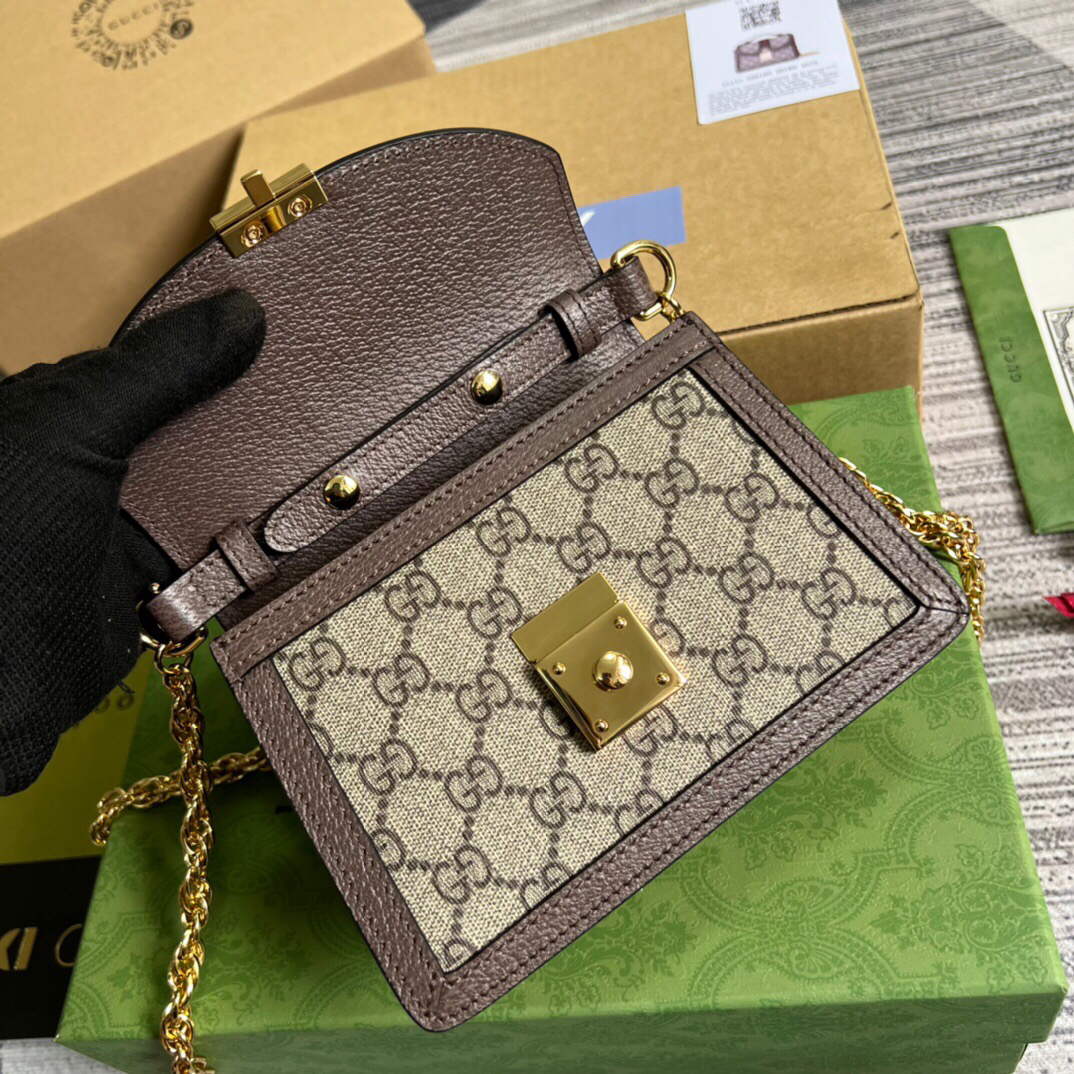Gucci 696180 Ophidia GG Mini Shoulder Bag Brown - Default Title - View 8