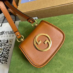 Gucci 698635 Gucci Blondie Mini card case wallet Brown - Default Title - View 4