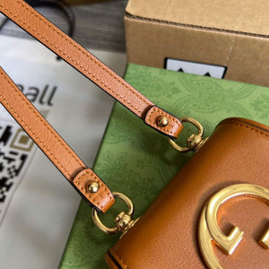 Gucci 698635 Gucci Blondie Mini card case wallet Brown - Default Title - View 5