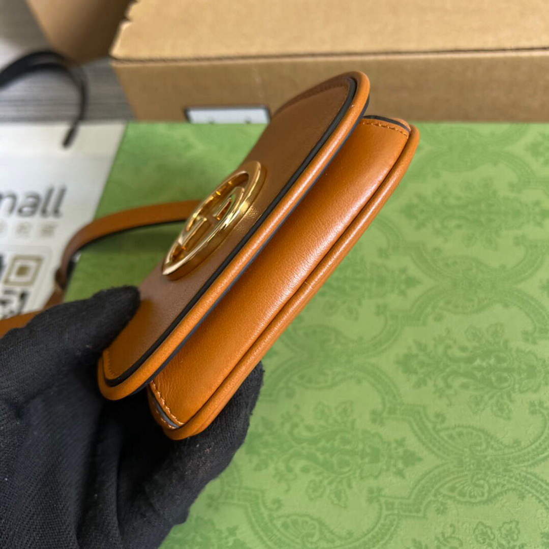Gucci 698635 Gucci Blondie Mini card case wallet Brown - Default Title - View 6