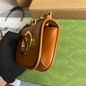 Gucci 698635 Gucci Blondie Mini card case wallet Brown - Default Title - View 7