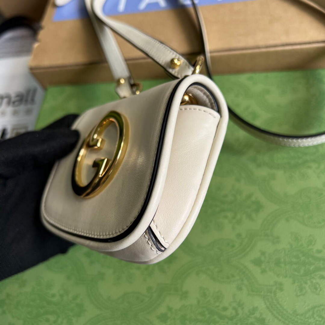 Gucci 698635 Gucci Blondie Mini card case wallet White - Default Title - View 7