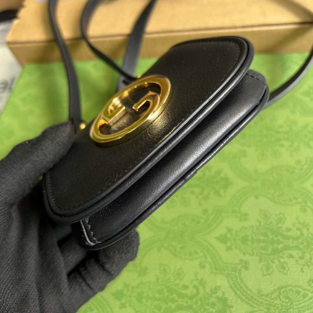 Gucci 698635 Gucci Blondie Mini card case wallet Black - Default Title - View 6