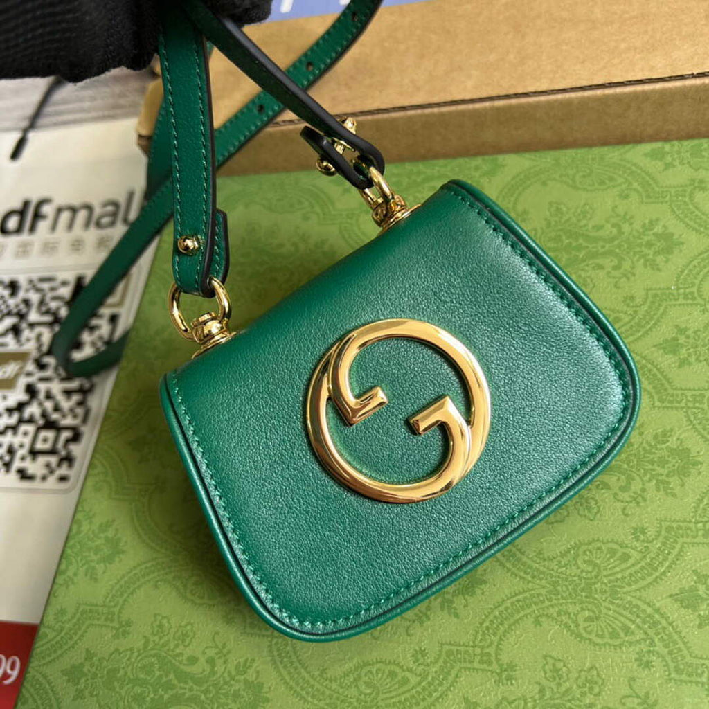 Gucci 698635 Gucci Blondie Mini card case wallet Green