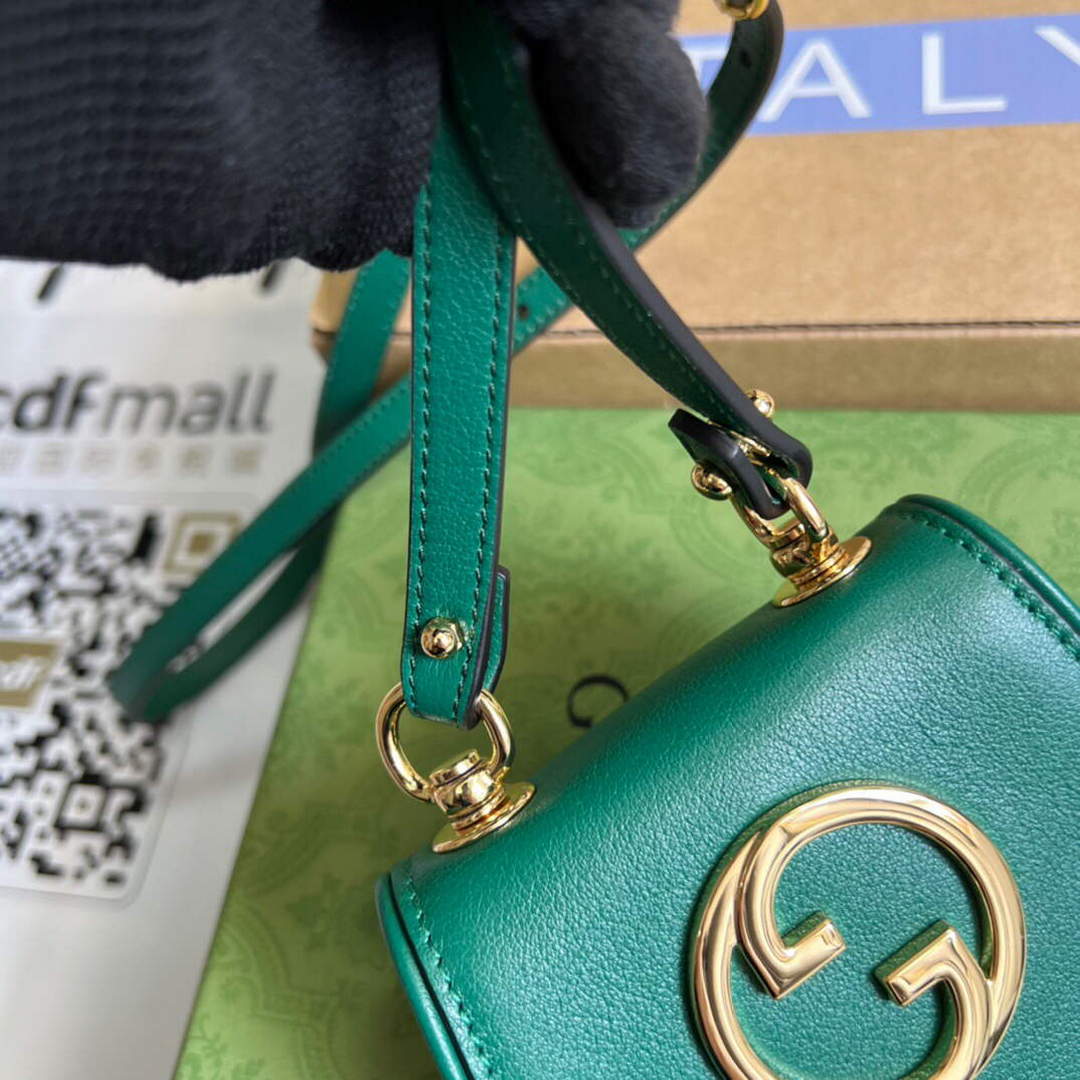 Gucci 698635 Gucci Blondie Mini card case wallet Green - Default Title - View 5