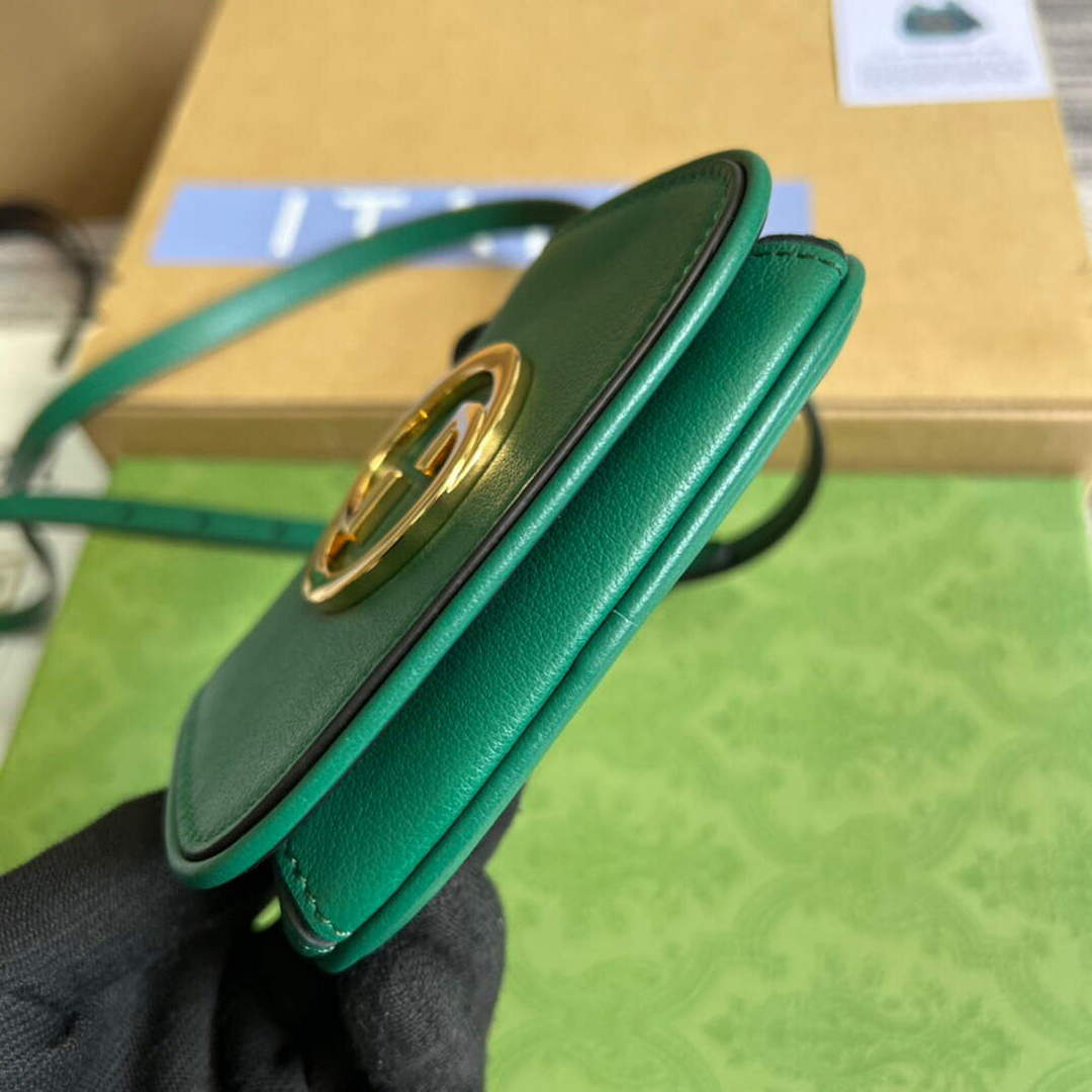 Gucci 698635 Gucci Blondie Mini card case wallet Green - Default Title - View 6