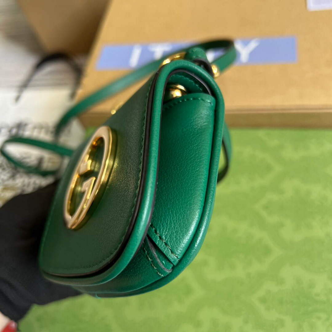 Gucci 698635 Gucci Blondie Mini card case wallet Green
