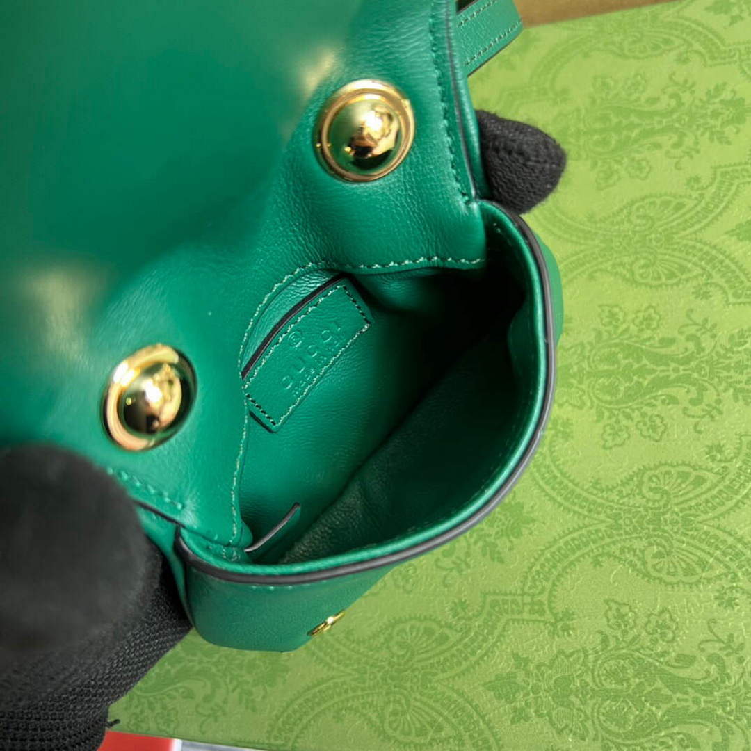 Gucci 698635 Gucci Blondie Mini card case wallet Green - Default Title - View 9