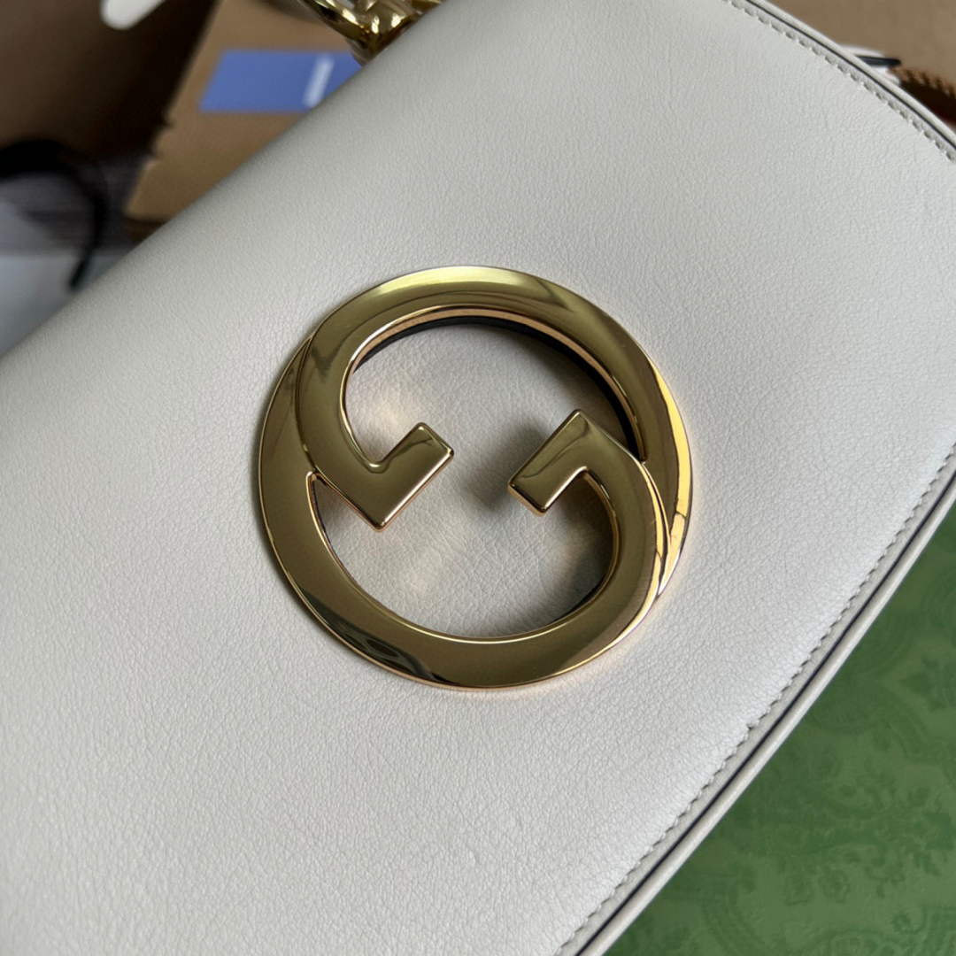Gucci ?698643 Blondie mini bag in white leather