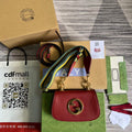 Gucci 698643 Gucci Blondie mini leather bag Red - Default Title - View 1