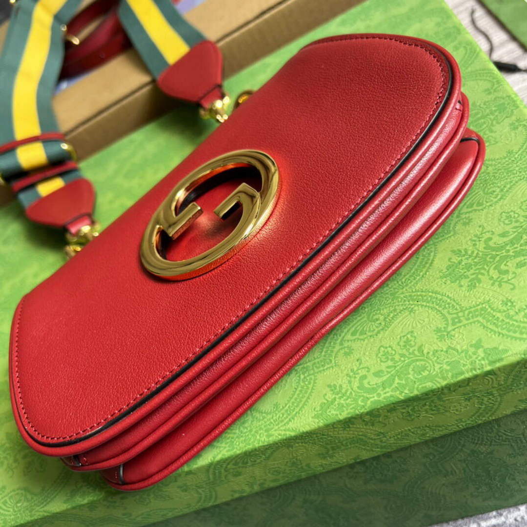 Gucci 698643 Gucci Blondie mini leather bag Red - Default Title - View 6