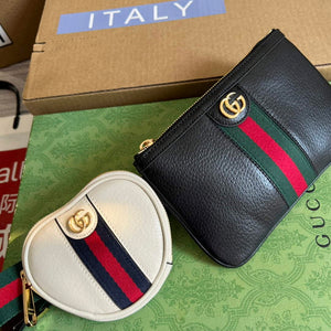 Gucci 698805 Ophidia gg Heart Utility Belt Bag Black and white - Default Title - View 4