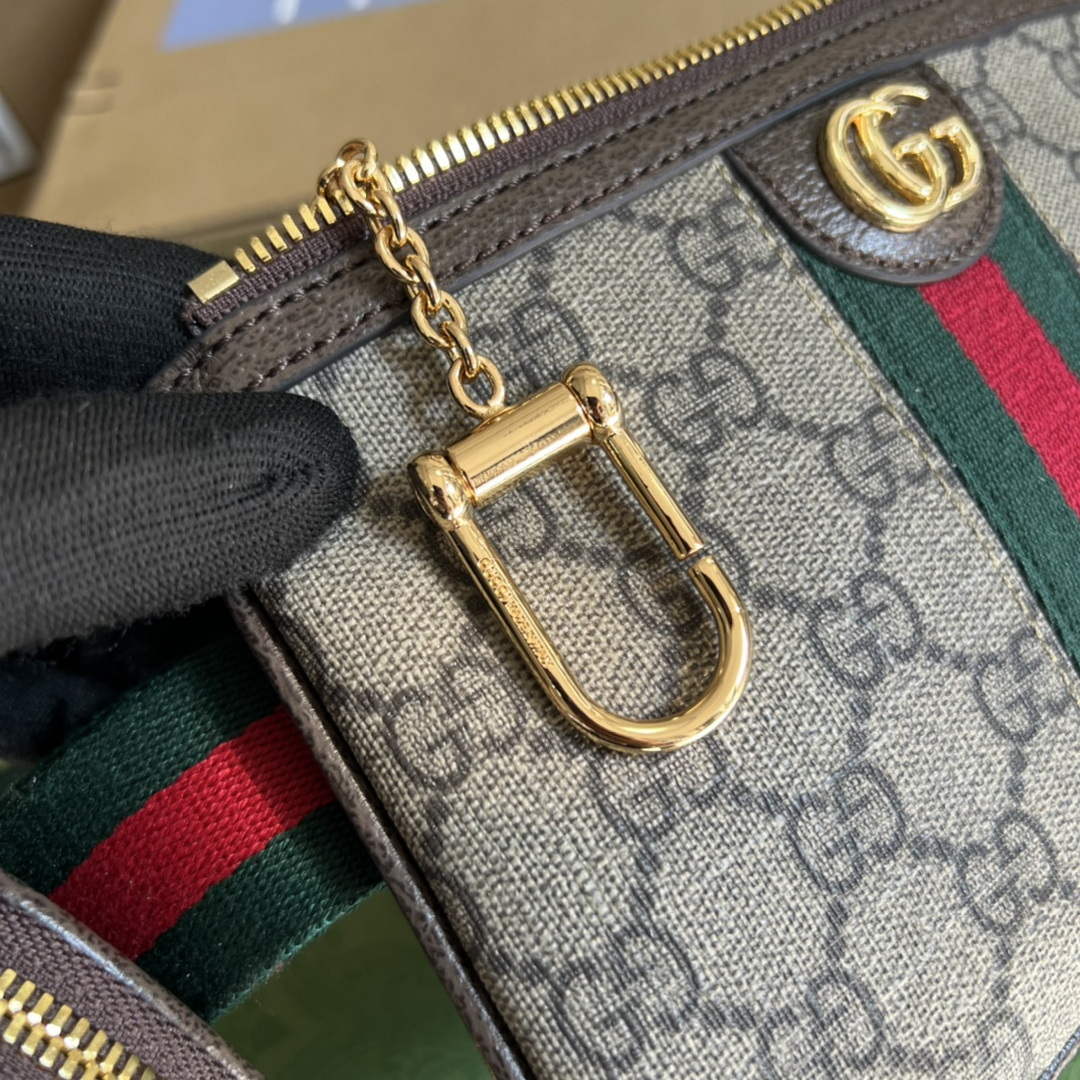 Gucci 698805 Ophidia gg Heart Utility Belt Bag Brown