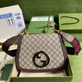 Gucci 699210 Blondie medium shoulder bag Beige GG Supreme canvas - Default Title - View 1