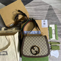 Gucci 699210 Medium Shoulder Bag With Round Interlocking G - Default Title - View 1