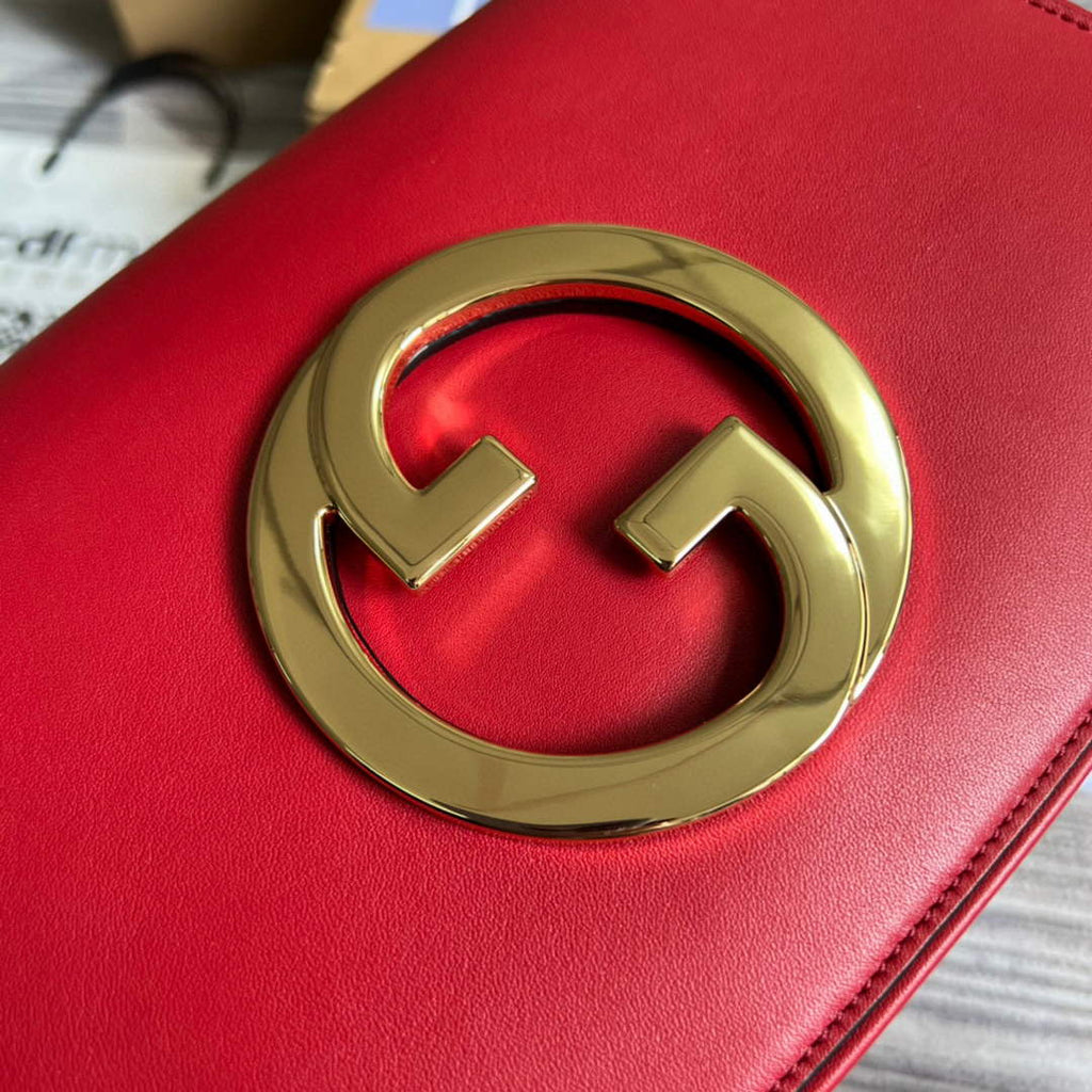 Gucci 699268 Blondie shoulder bag Red leather