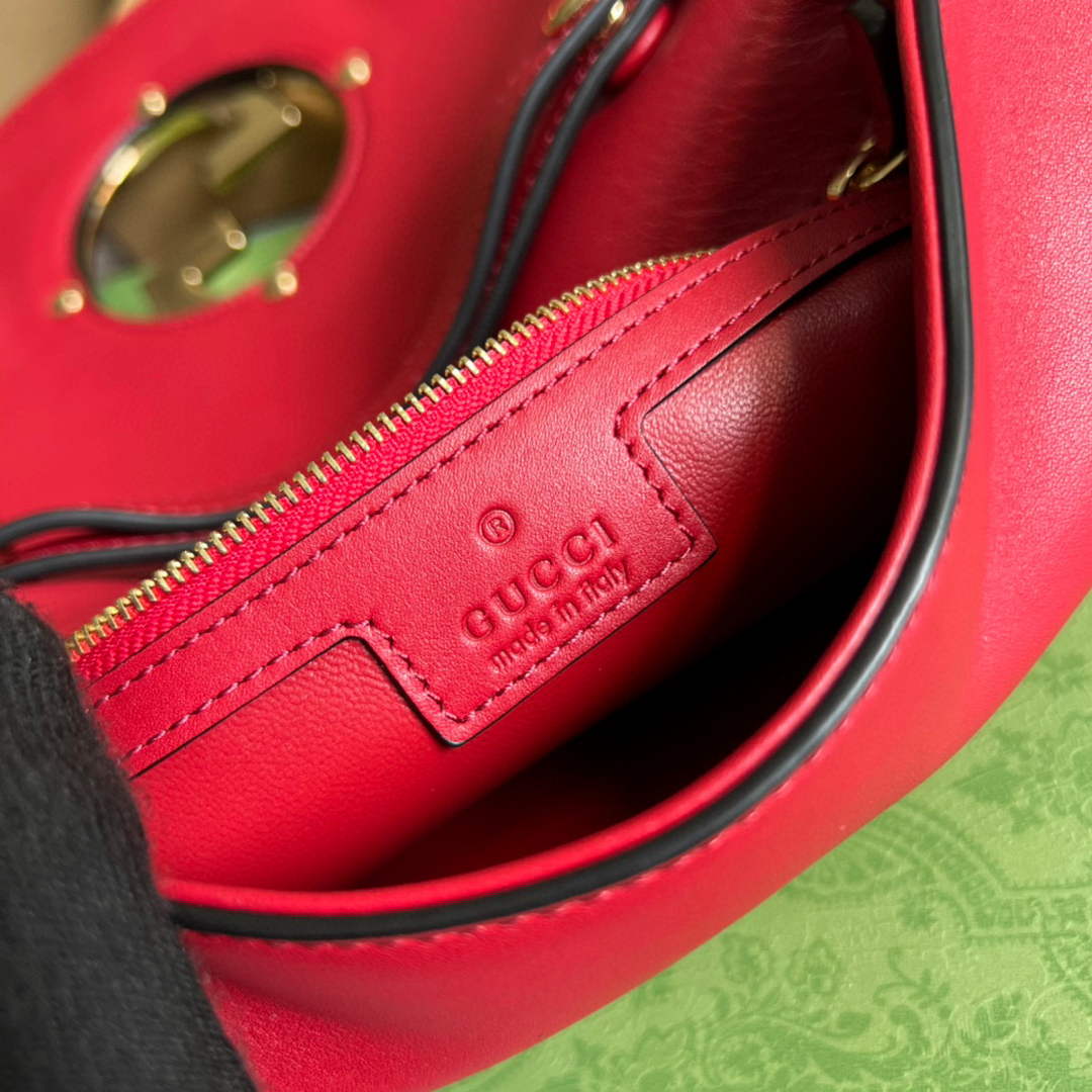 Gucci 699268 Blondie shoulder bag Red leather - Default Title - View 9