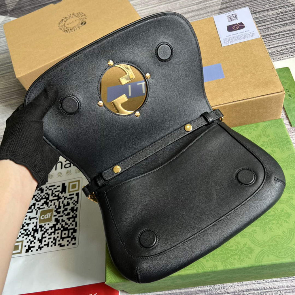 Gucci 699268 Blondie shoulder bag Black leather