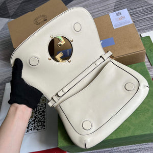 Gucci 699268 Blondie shoulder bag White leather - Default Title - View 7