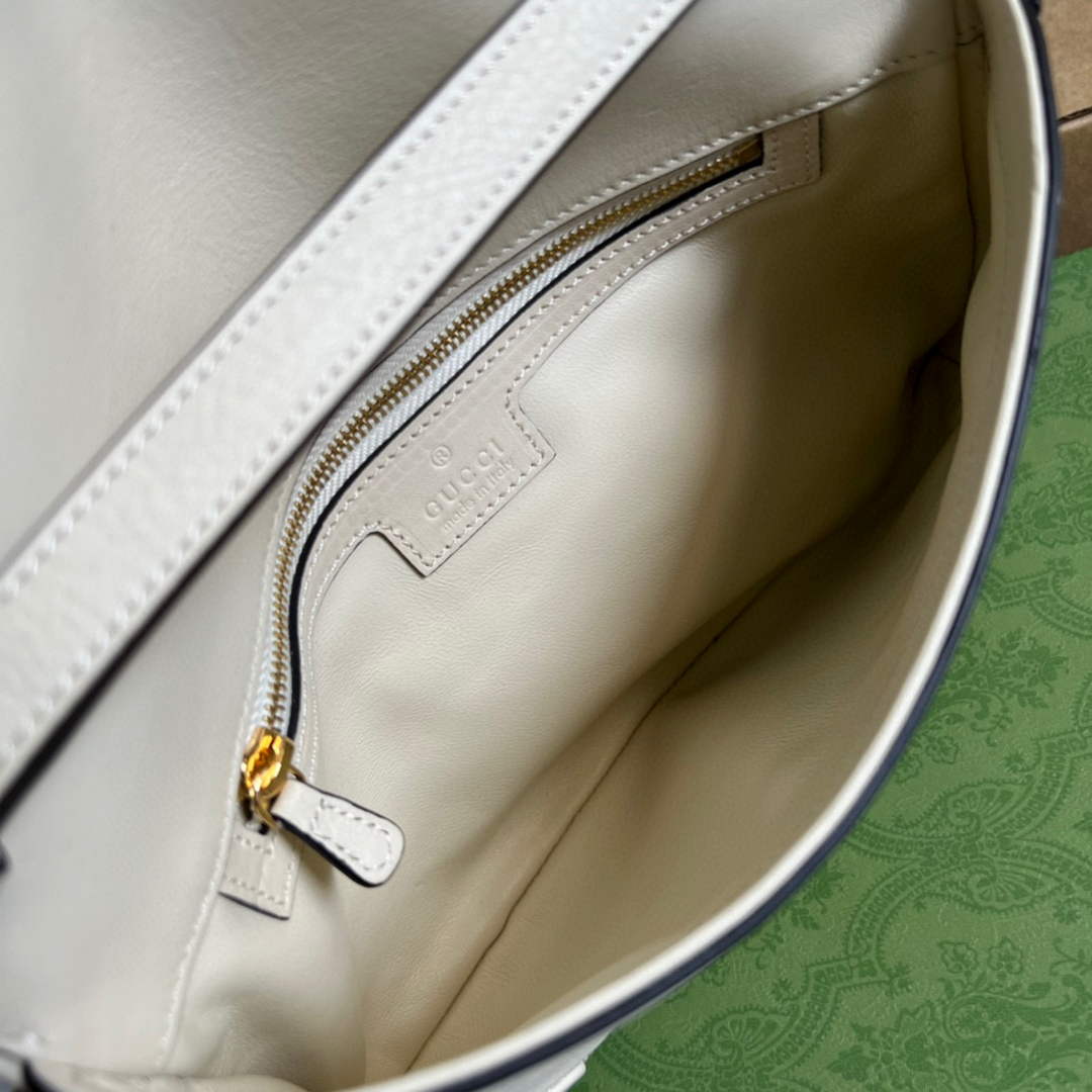 Gucci 699268 Blondie shoulder bag White leather