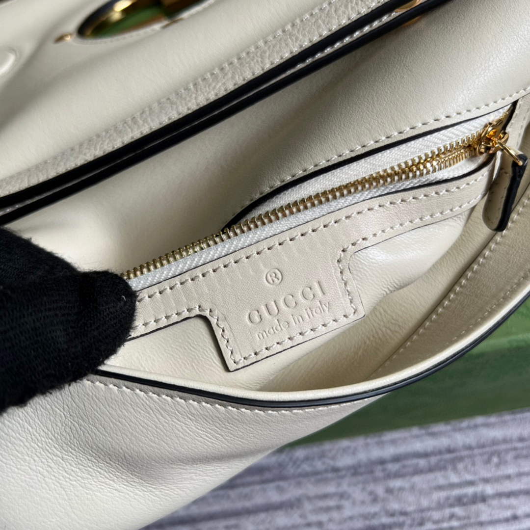Gucci 699268 Blondie shoulder bag White leather - Default Title - View 9