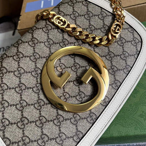 Gucci 699268 Gucci Blondie shoulder bag GG Supreme canvas White - Default Title - View 5