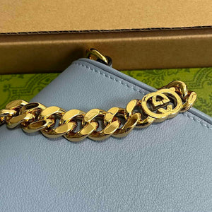 Gucci 699268 Gucci Blondie Shoulder Bag Light blue leather - Default Title - View 6