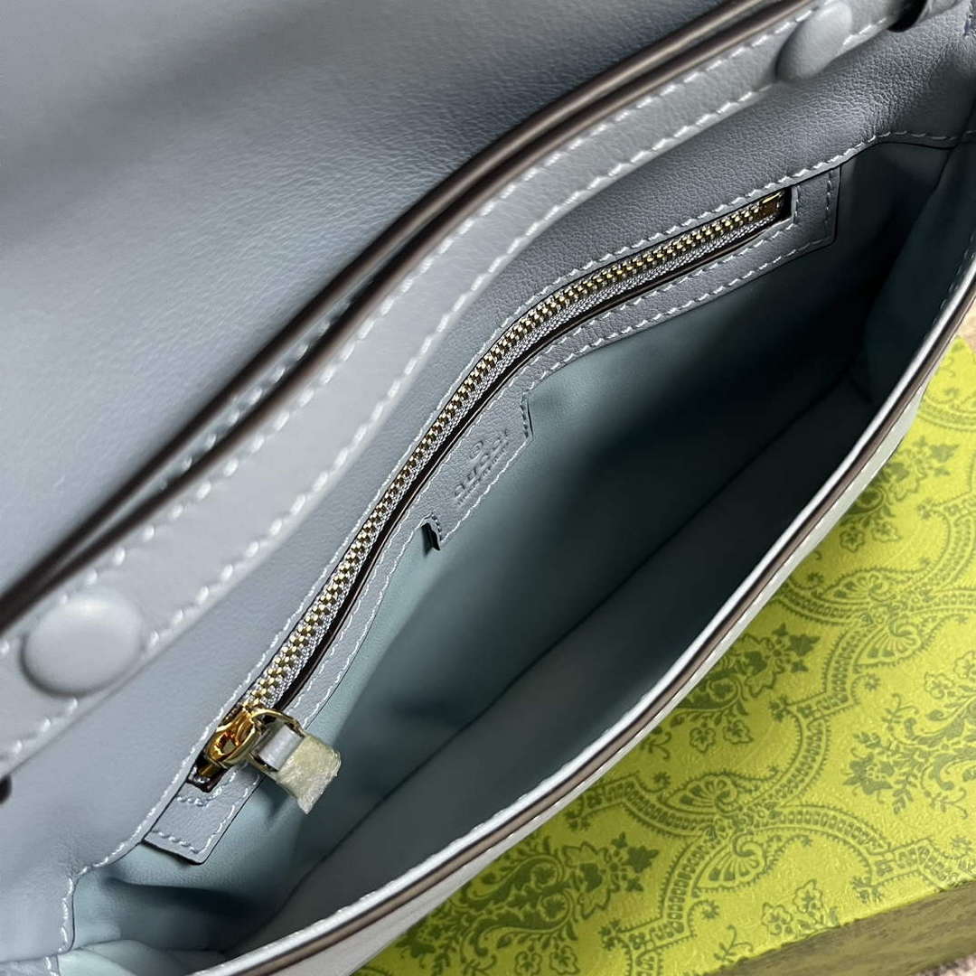 Gucci 699268 Gucci Blondie Shoulder Bag Light blue leather - Default Title - View 8