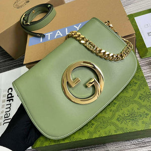 Gucci 699268 Gucci Blondie Shoulder Bag Light green leather - Default Title - View 4
