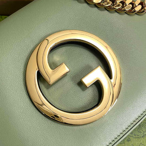 Gucci 699268 Gucci Blondie Shoulder Bag Light green leather - Default Title - View 5