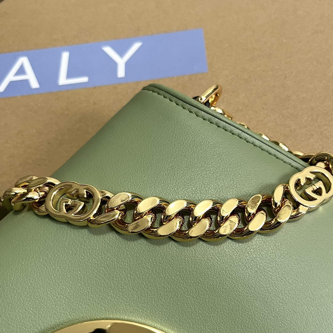 Gucci 699268 Gucci Blondie Shoulder Bag Light green leather