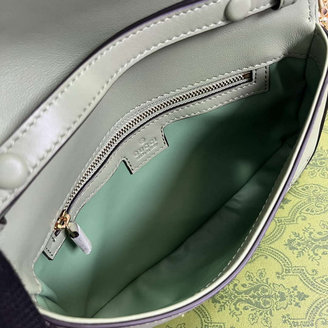 Gucci 699268 Gucci Blondie Shoulder Bag Light green leather - Default Title - View 8