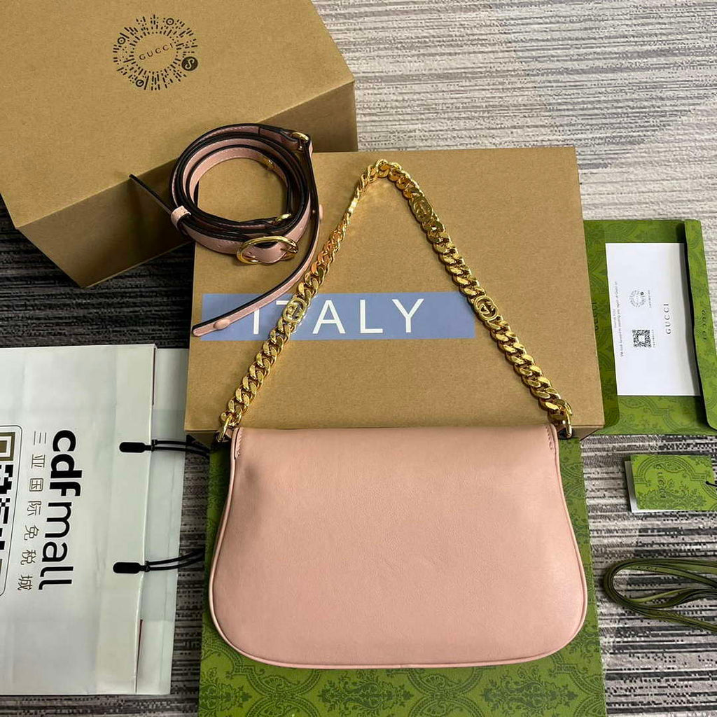 Gucci 699268 Gucci Blondie Shoulder Bag Light pink leather