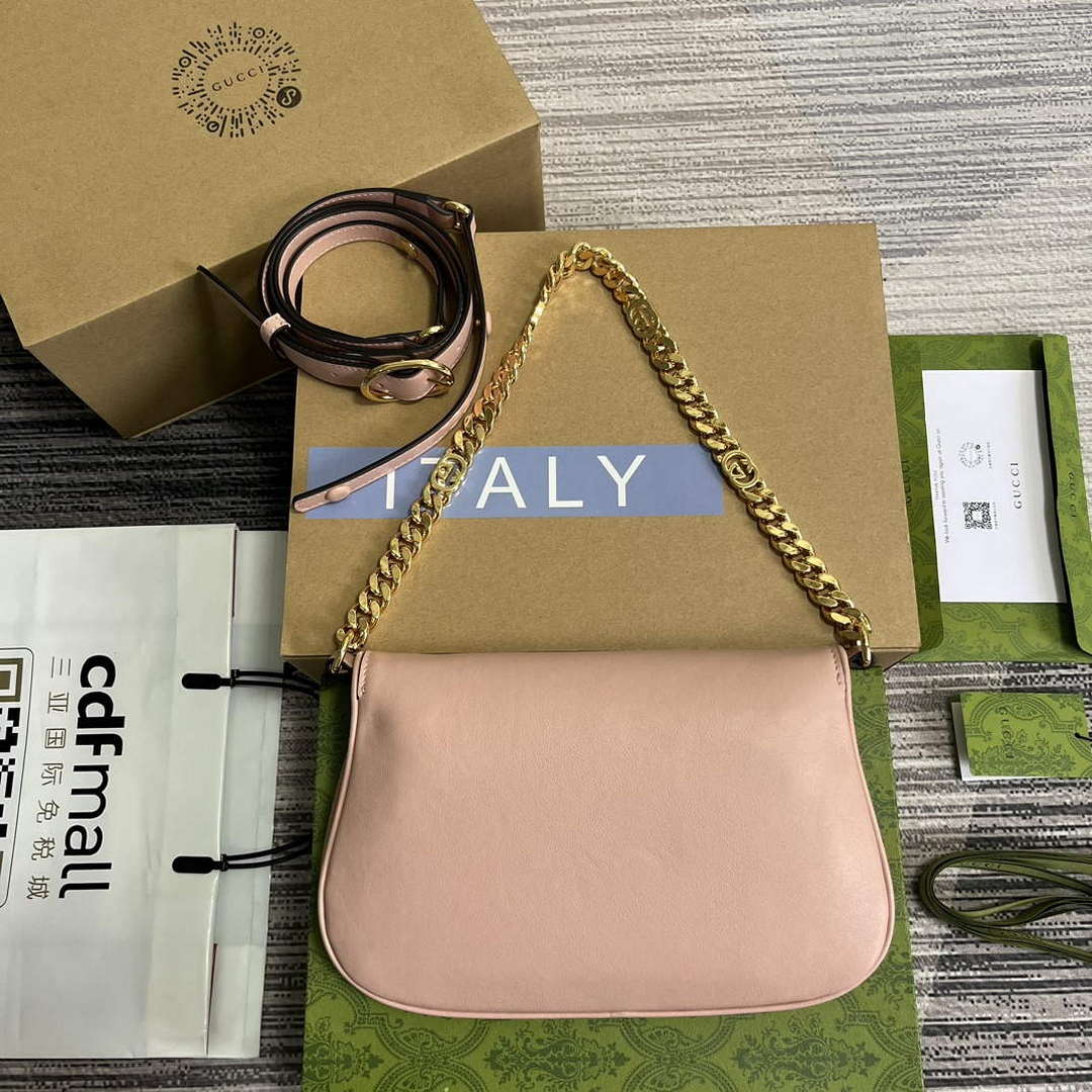 Gucci 699268 Gucci Blondie Shoulder Bag Light pink leather - Default Title - View 2