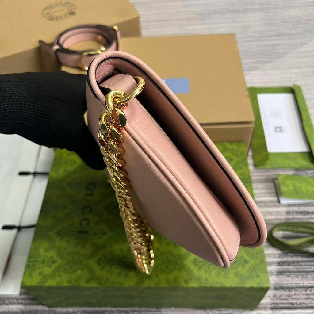 Gucci 699268 Gucci Blondie Shoulder Bag Light pink leather