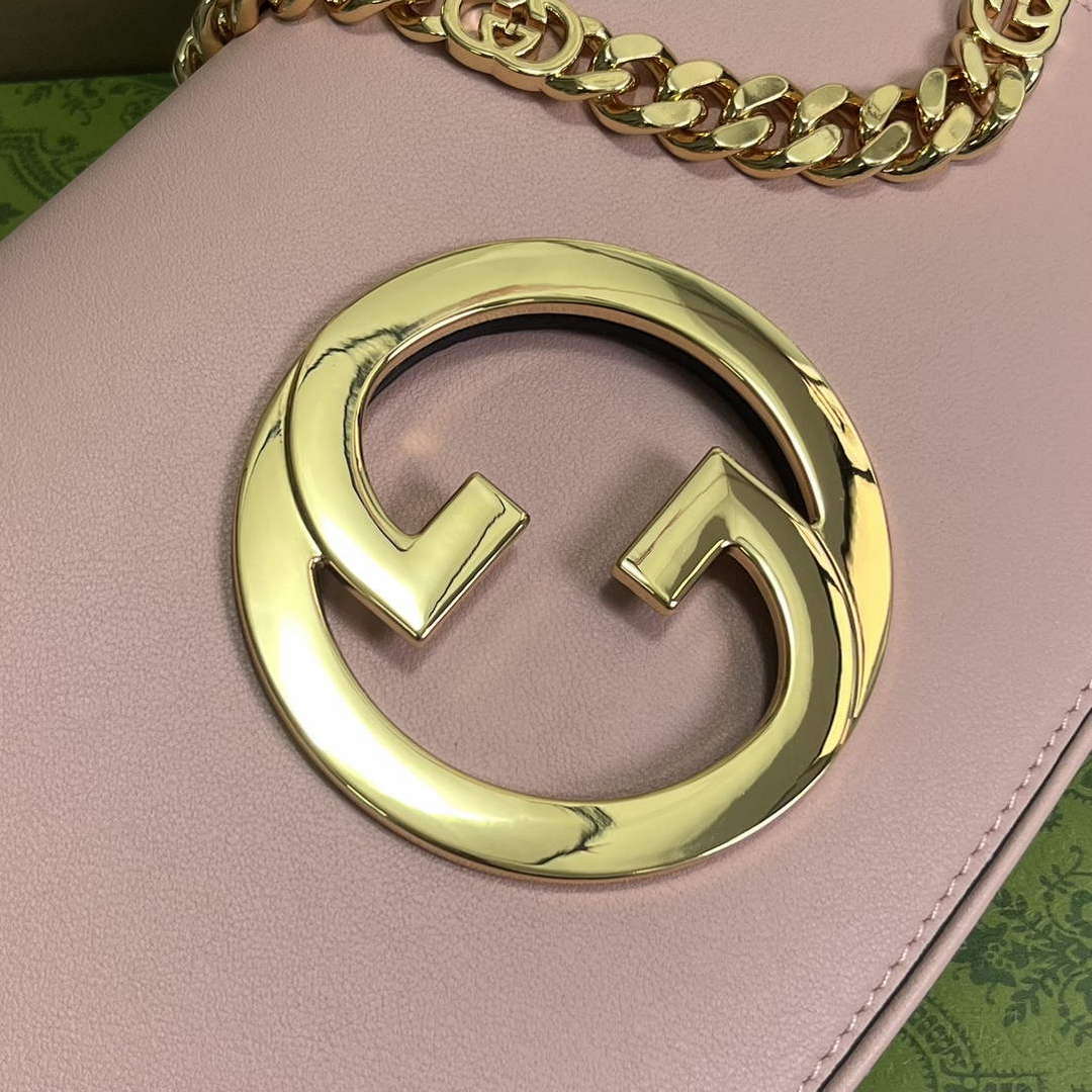 Gucci 699268 Gucci Blondie Shoulder Bag Light pink leather - Default Title - View 5