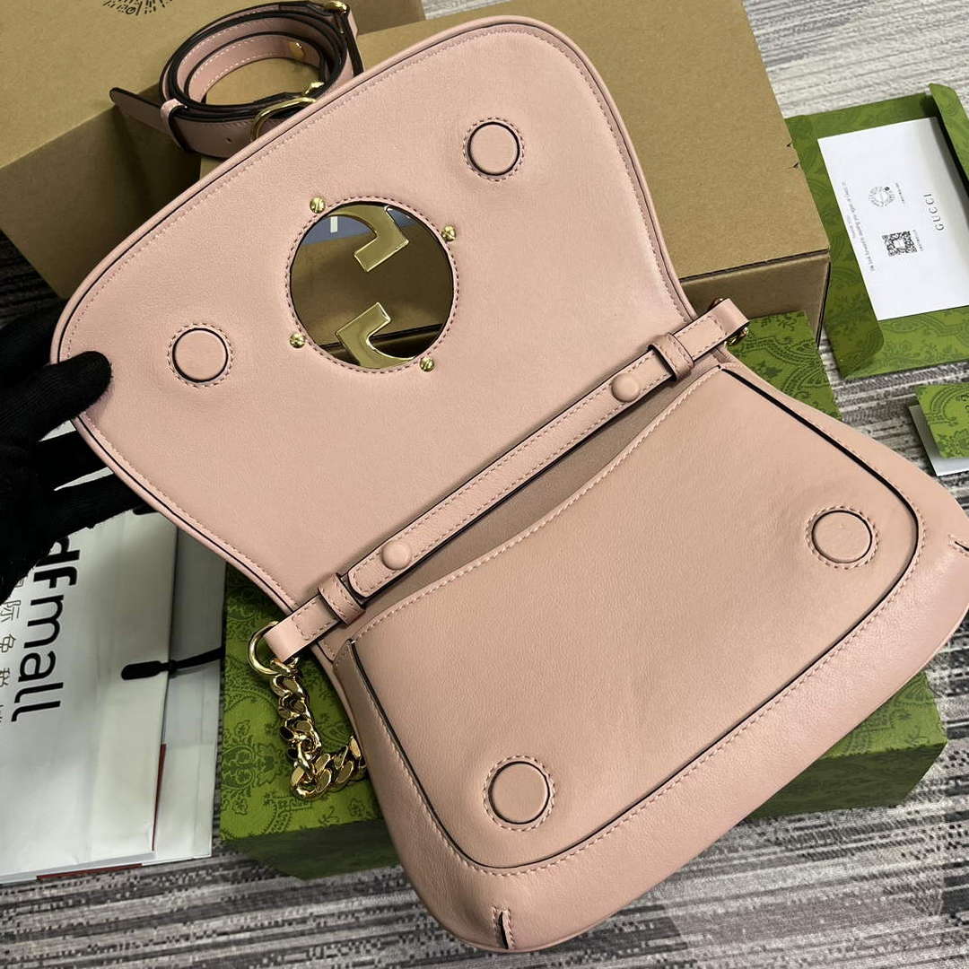 Gucci 699268 Gucci Blondie Shoulder Bag Light pink leather - Default Title - View 7