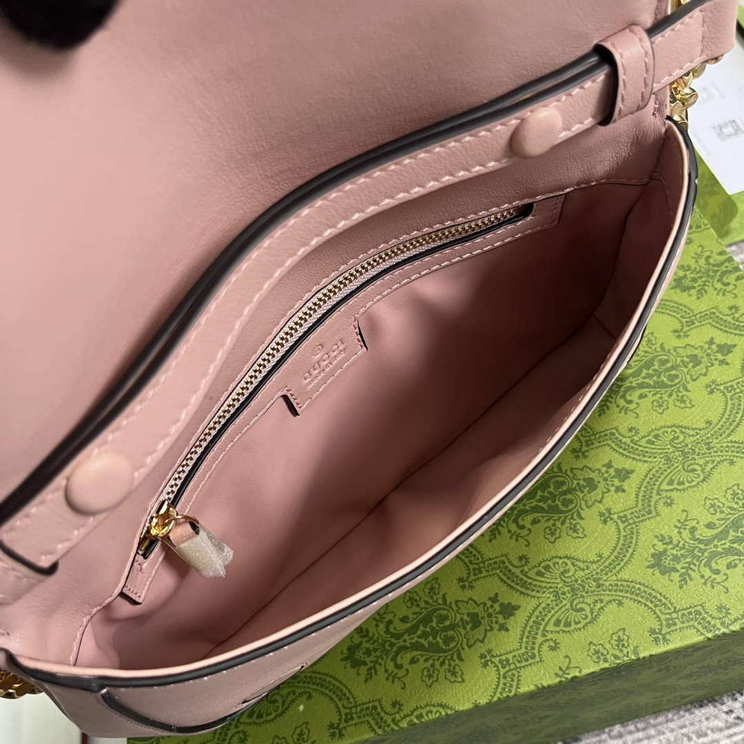 Gucci 699268 Gucci Blondie Shoulder Bag Light pink leather - Default Title - View 8