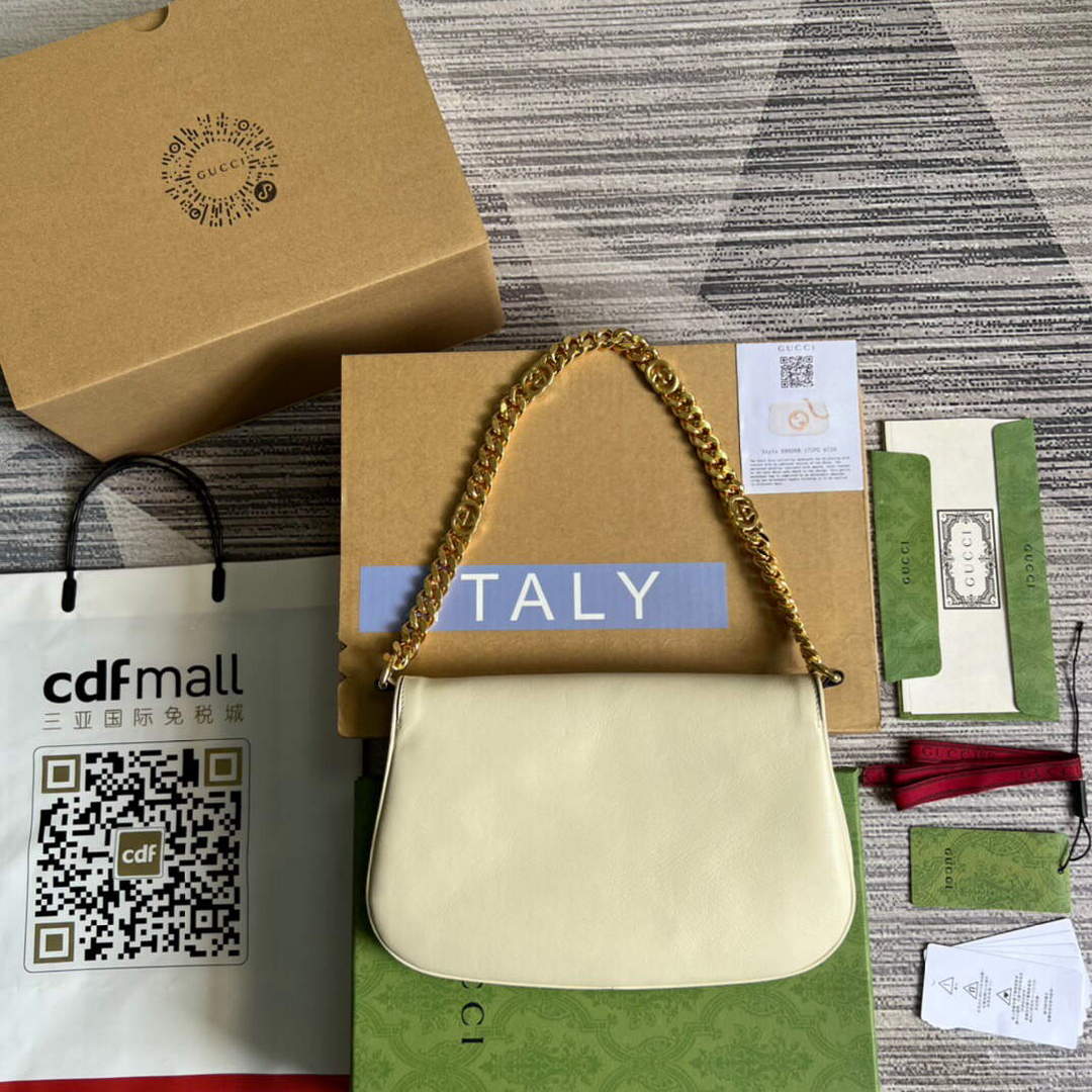 Gucci 699268 Gucci Blondie shoulder leather bag White - Default Title - View 3
