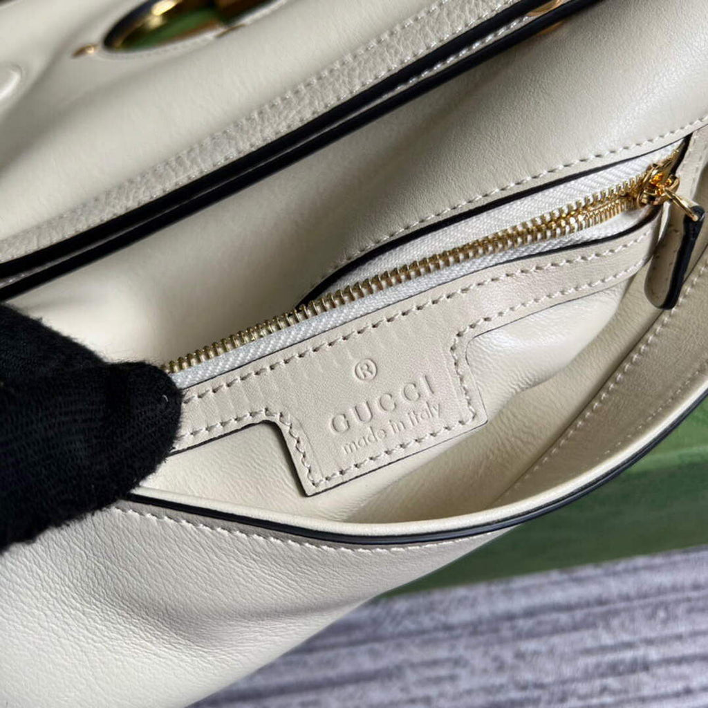 Gucci 699268 Gucci Blondie shoulder leather bag White