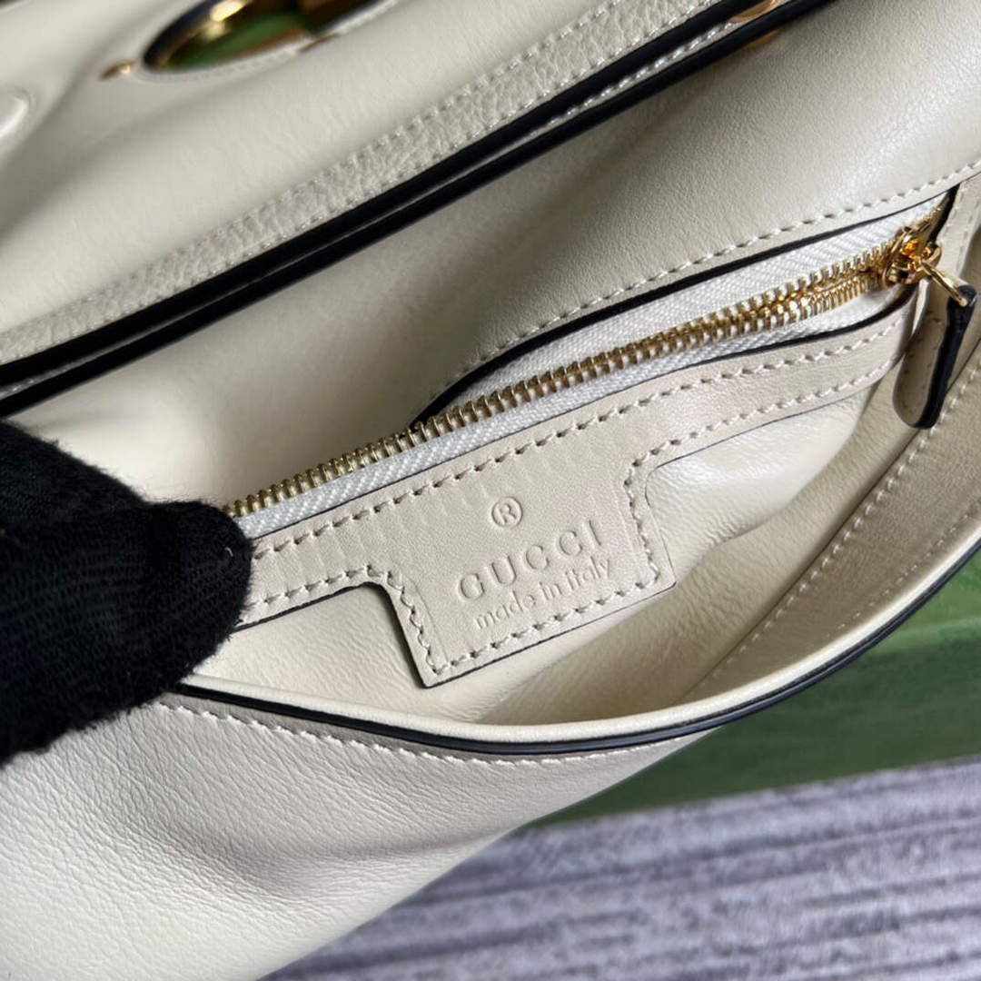 Gucci 699268 Gucci Blondie shoulder leather bag White
