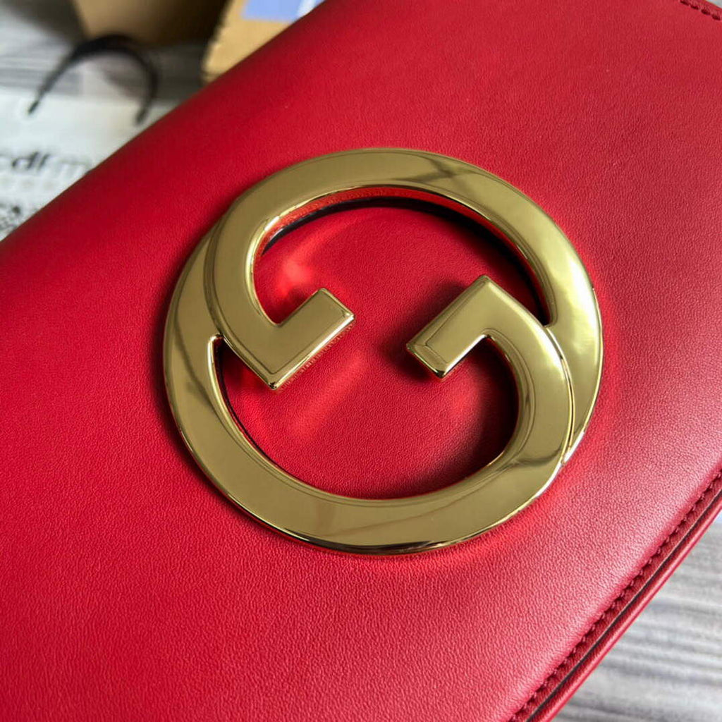 Gucci 699268 Gucci Blondie shoulder leather bag Red