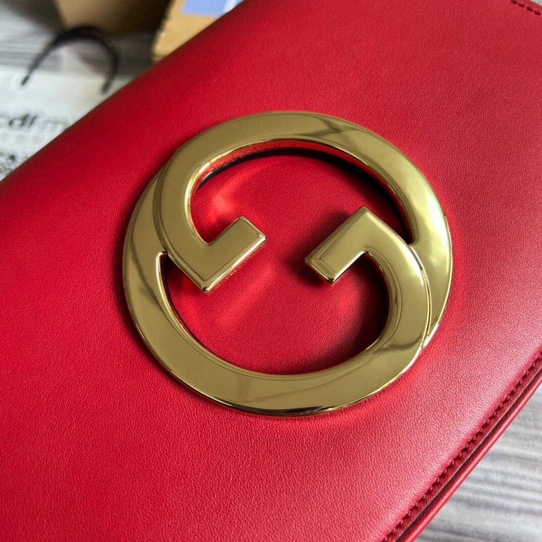 Gucci 699268 Gucci Blondie shoulder leather bag Red