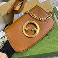 Gucci 699268 Gucci Blondie shoulder leather bag Light Brown - Default Title - View 1