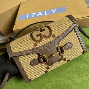 Gucci 699296 Gucci Horsebit 1955 jumbo GG mini bag Brown - Default Title - View 4