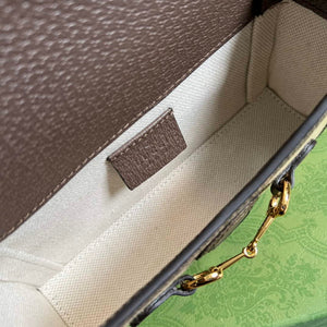 Gucci 699296 Gucci Horsebit 1955 jumbo GG mini bag Brown - Default Title - View 9