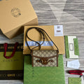 Gucci 699296 Gucci Horsebit 1955 mini bag Brown - Default Title - View 1