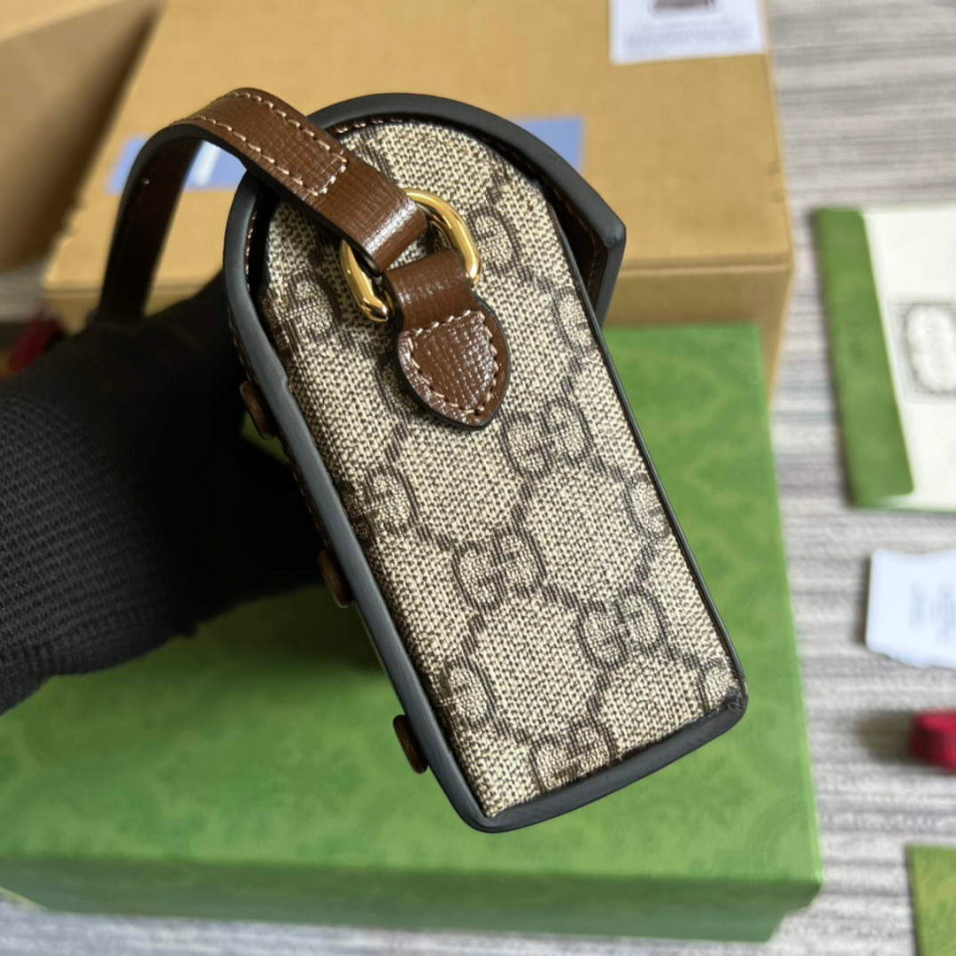 Gucci 699296 Gucci Horsebit 1955 mini bag Brown - Default Title - View 3