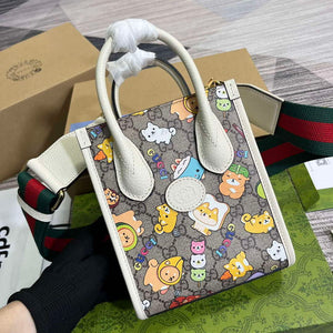 Gucci 699406 Gucci animal print mini tote bag - Default Title - View 4